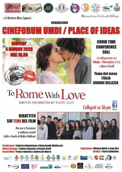 To Rome With Love al Cineforum Umdi Covid Time