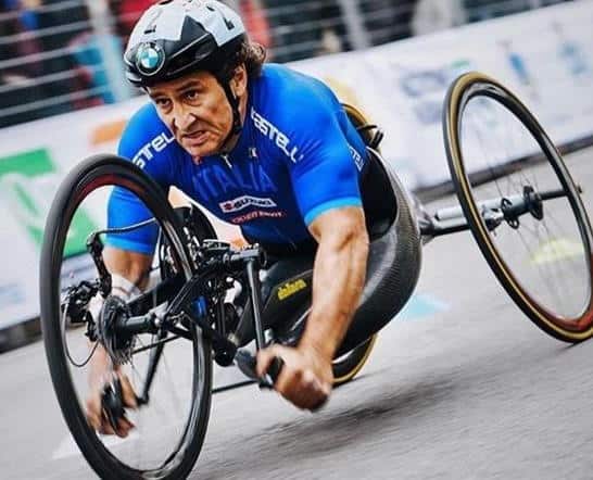 Alex Zanardi e la Nazionale di Ciclismo Paraolimpiadi a Castelpetroso