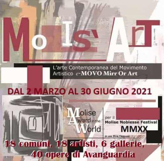 Molis'Art VII edizione, 18 comuni, 18 artisti, 6 gallerie, 40 opere di Avanguardia e-MOVO Mirr or Art