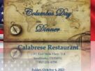 Dallas Texas Columbus Day Italian Dinner Event