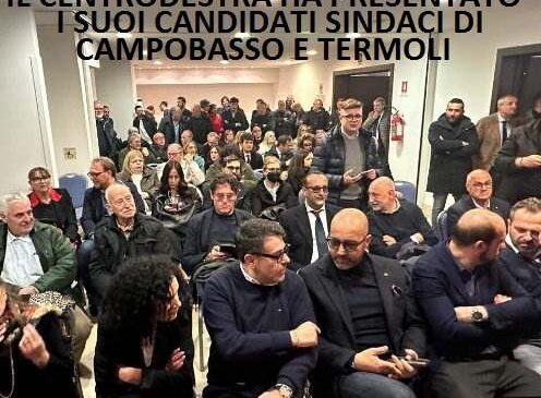 Candidato sindaco Campobasso Termoli: il centrodestra ha presentato alla stampa De Benedittis e Balice