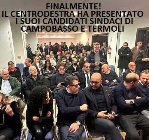 Candidato sindaco Campobasso Termoli: il centrodestra ha presentato alla stampa De Benedittis e Balice